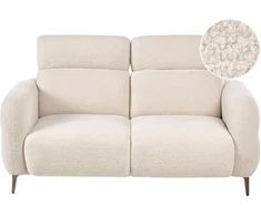 Beliani Dvivietė sofa ARTUNA Bouclé, balkšva