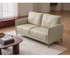 Beliani Dvivietė sofa CILENS, šviesiai smėlio spalvos