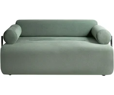 Beliani Dvivietė sofa ELVA šviesiai žalia