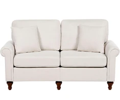 Beliani Dvivietė sofa GINNERUP, šviesiai smėlinė