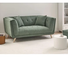 Beliani Dvivietė sofa HABO žalia