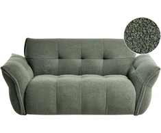 Beliani Dvivietė sofa HALBA Boucle Žalia