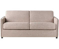 Beliani Dvivietė sofa lova ISHOJ šviesiai ruda