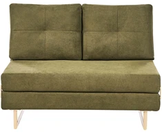 Beliani Dvivietė sofa lova JERSLEV Žalia