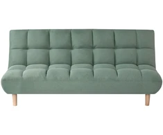 Beliani Dvivietė sofa-lova RISOR, šviesiai žalia