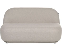 Beliani Dvivietė sofa LOVBERG, smėlio spalvos