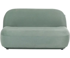 Beliani Dvivietė sofa LOVBERG šviesiai žalia