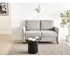 Beliani Dvivietė sofa MARE pilka