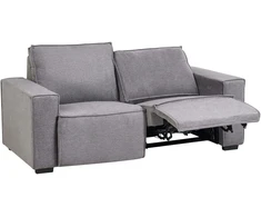 Beliani Dvivietė sofa su elektrine atsipalaidavimo funkcija NUKARI pilkos spalvos