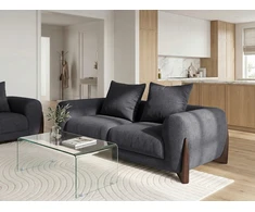 Beliani Dvivietė sofa VINLIDEN, juoda