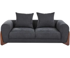 Beliani Dvivietė sofa VINLIDEN, juoda