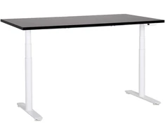 Beliani Elektriškai reguliuojamas stalas DESTINAS Juodas/baltas 160 cm 72 cm