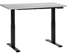 Beliani Elektriškai reguliuojamas stalas DESTINES pilkas/juodas 120 cm 72 cm