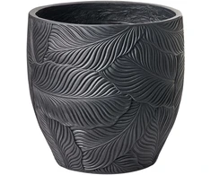 Beliani Gėlių vazonas BAIYUN 42 cm Juodas