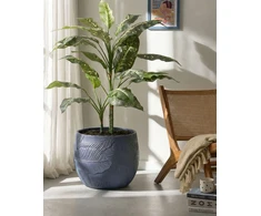 Beliani Gėlių vazonas BAIYUN 47 cm pilkas