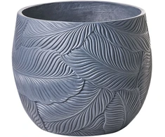 Beliani Gėlių vazonas BAIYUN 47 cm pilkas