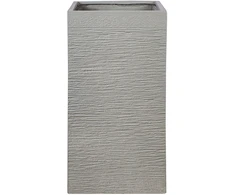 Beliani Gėlių vazonas DION 40 cm šviesiai pilkas