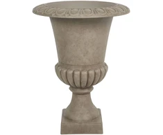 Beliani Gėlių vazonas MELOS 47 cm smėlio spalvos