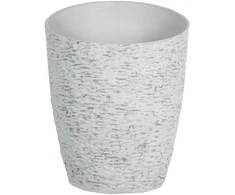 Beliani Gėlių vazonas NAXOS 44 cm pilkas