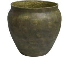 Beliani Gėlių vazonas THERISO 54 cm tamsiai žalias