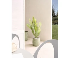 Beliani Gėlių vazonėlis LIVADIA 27 cm alyvuogių spalvos