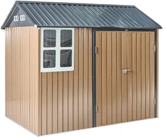 Beliani Įrankių namelis NOCCIANO 248 cm 161 cm rudas