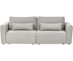 Beliani Išskleidžiama 3 vietų sofa VAXHOLM, pilka su patalynės dėže