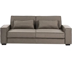 Beliani Išskleidžiama sofa 3 asmenims AROLE, ruda