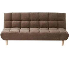 Beliani Išskleidžiama sofa dviem RISOR, šenilinė, ruda