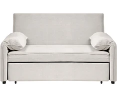 Beliani Išskleidžiama sofa HORMA, balkšva