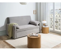 Beliani Išskleidžiama sofa HORMA pilka