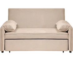 Beliani Išskleidžiama sofa HORMA šviesiai ruda