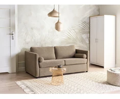 Beliani Išskleidžiama sofa INKOO, ruda
