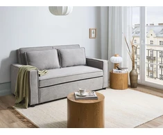 Beliani Išskleidžiama sofa UTTELA, pilka