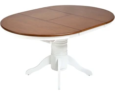 Beliani Išskleidžiamas valgomojo stalas AKRON, rudo uosio spalvos, 106/150 cm
