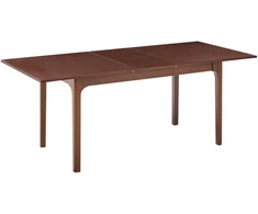 Beliani Išskleidžiamas valgomojo stalas DELMAS, tamsaus uosio spalvos, 160/200 cm, 90 cm