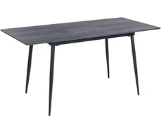Beliani Išskleidžiamas valgomojo stalas GELANDA pilkas 120/160 cm 80 cm
