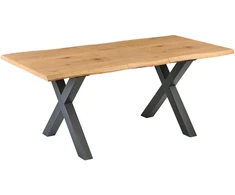 Beliani Išskleidžiamas valgomojo stalas BRONSON rudas 140/180 cm 90 cm