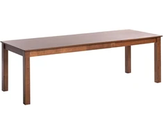 Beliani Išskleidžiamas valgomojo stalas MADURA tamsaus uosio spalvos 160/240 cm 90 cm