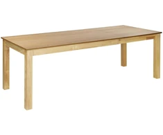 Beliani Išskleidžiamas valgomojo stalas MADURA natūralus uosis 160/240 cm 90 cm