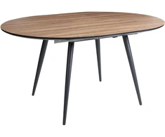 Beliani Išskleidžiamas valgomojo stalas SENIAC rudas 110/150 cm 112 cm