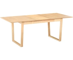 Beliani Išskleidžiamas valgomojo stalas CAMDEN, šviesus uosio atspalvis, 160/200 cm, 95 cm