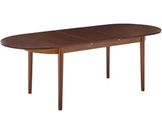 Beliani Išskleidžiamas valgomojo stalas LARTO, tamsus uosis, 180/220 cm, 90 cm