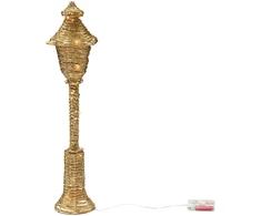 Beliani Kalėdinė LED dekoracija ALFTANES Žibintas 62 cm aukso spalvos
