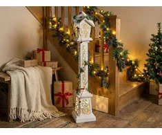 Beliani Kalėdinė LED dekoracija LUMMENE žibintas 80 cm baltas