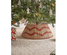 Beliani Kalėdų eglutės stovas HIVER jūržolės Raudona 51 cm
