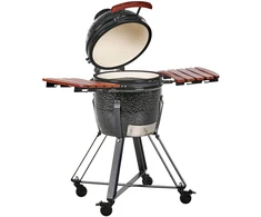 Beliani KAMADO anglinė kepsninė keramikinė juoda