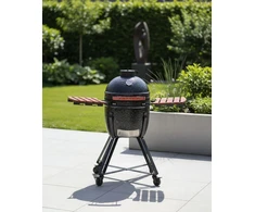 Beliani KAMADO anglinė kepsninė keramikinė juoda