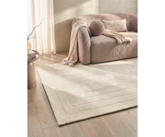 Beliani Kilimas AMADO šviesiai smėlio spalvos 160 x 230 cm viskozė