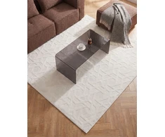 Beliani Kilimas ANTERO kreminės spalvos 160 x 230 cm